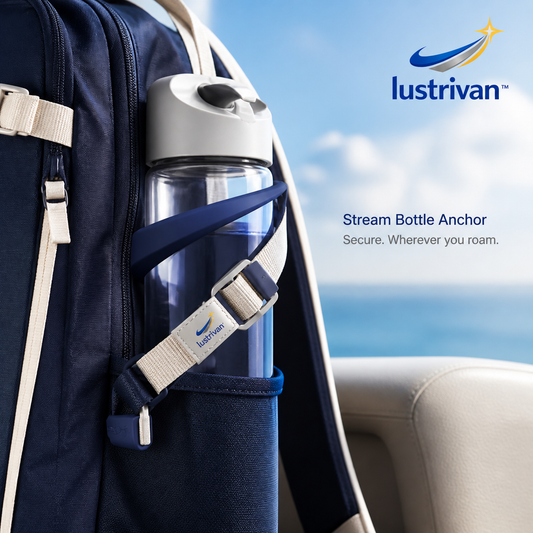 Lustrivan™ Stream Bottle Anchor — Adjustable Carry Strap for Drink Containers